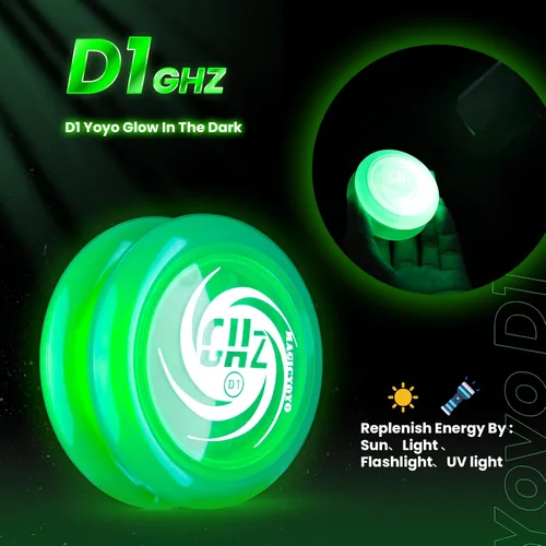 Miniatura 3 de MAGICYOYO Yoyo D1 GHZ Looping Yoyo que brilla en la oscuridad, Yoyo de nivel básico para niños, Yoyo de retorno automático para principiantes, yoyo