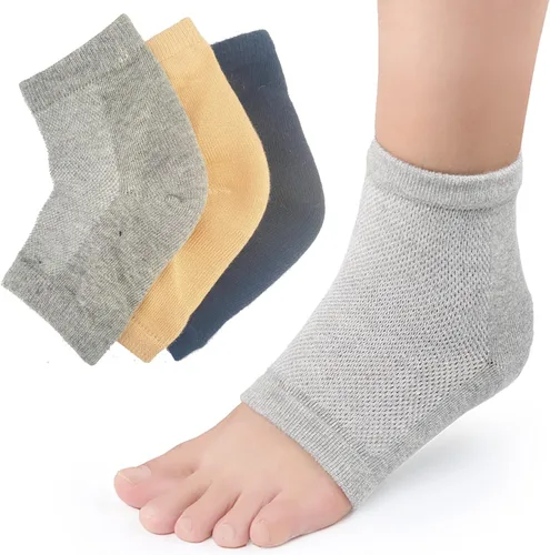 Consigue pies suaves y lisos con los calcetines hidratantes DCC-GETS para mujer, 2 pares de calcetines de gel de spa para tratamiento de talón