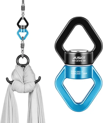 Miniatura 4 de Giradisco Negro Azul, Dispositivo Giratório de 30 kN, Accesorio de Colgar Más Seguro