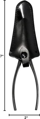 Miniatura 8 de KAKURI Cortador de ramas cóncavas para bonsái, herramienta profesional de bonsái de 7 pulgadas (7.087 in), acero al carbono japonés, hoja redonda