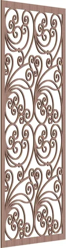 Miniatura 100 de 9 3/8"W x 24 3/8"H x 1/4"T Marilla Decorativos Paneles de Pared de Madera Calado, Abedul