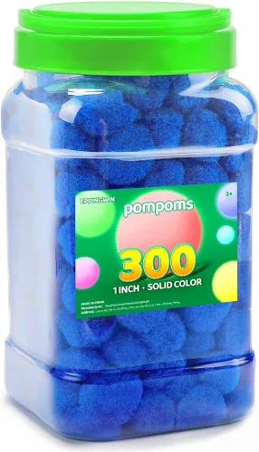 Miniatura 49 de Eppingwin 90 PCS Pompones Multicolores, Pompones Suaves de 1.5 Pulgadas para Manualidades, Colores Surtidos Pompones Grandes para Artes