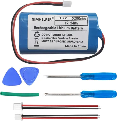 Batería de iones de litio de 5200 mAh 3.7 V (actualizada) 3.7 V 5200 mAh Batería de litio recargable compatible con múltiples dispositivos 3.7 V