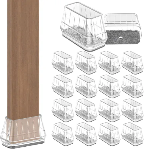 Miniatura 23 de 24 piezas de protectores de piso de silicona extra pequeños para patas de silla para pisos de madera dura, fundas engrosadas de goma para patas