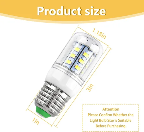 Miniatura 2 de 5304511738 - Bombilla LED para refrigerador compatible con Electrolux Kenmore Frigidaire Refrigerator PS12364857, AP6278388, 1 paquete