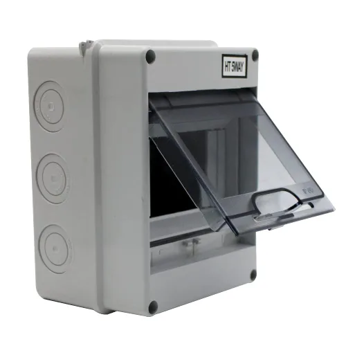 Miniatura 5 de Caja de protección de distribución con riel DIN IP65 ABS transparente cubierta transparente Power mcb caja de distribución para disyuntor