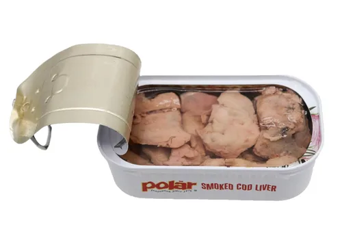 Miniatura 4 de MW Polar Hígado de bacalao ahumado en aceite, 4.27 onzas, capturado en la naturaleza, rico en omega-3, listo para comer, mariscos de alta calidad