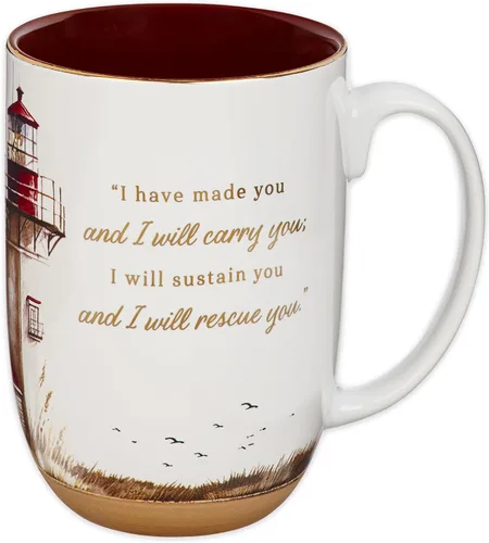 Miniatura 12 de Christian Art Gifts Taza de café de cerámica con base de arcilla blanca – 15 oz. Taza de café y té inspiradora sin plomo ni cadmio para hombres