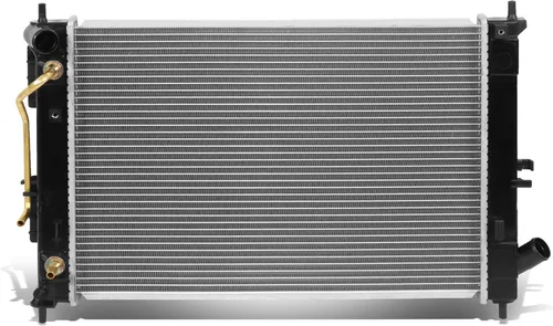 Miniatura 11 de DNA Motoring OEM-RA-2392 Radiador de enfriamiento de aluminio de 1 fila estilo OE compatible con 01-02 Kia Rio 1.5 AT, 25-1/2 pulgadas de ancho x