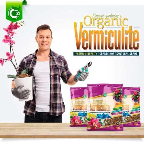 Miniatura 5 de Vermiculita gruesa – Fabricado en Estados Unidos para todas las plantas de interior/exterior y jardines de flores – Acondicionador aditivo
