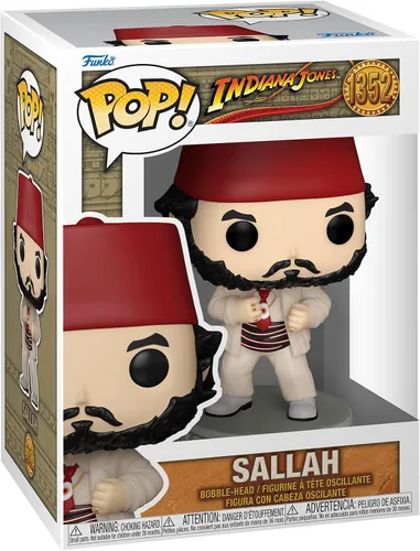 Funko Pop! Movies: Indiana Jones - Sallah - Figura de vinilo coleccionable - Idea de regalo - Producto oficial - para niños y adultos - Fans de
