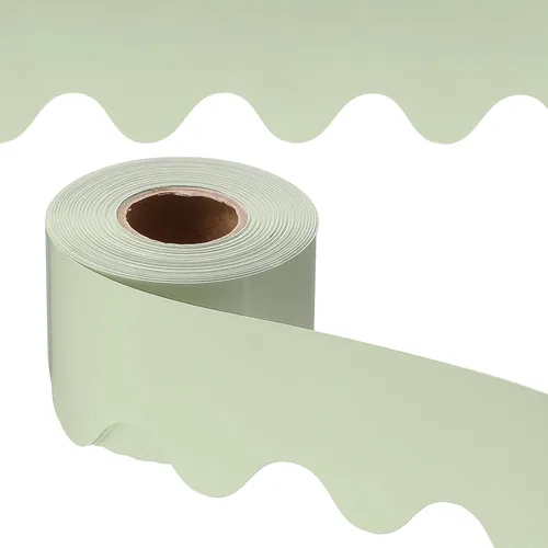 Miniatura 14 de PATIKIL Borde para tablón de anuncios, 65.5 pies, póster, pizarra, corcho, decoración, bordes festoneados, decoración de pared para aula, oficina