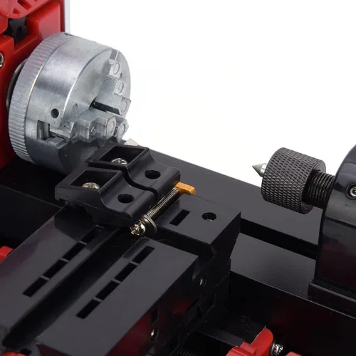 Miniatura 5 de ViaGasaFamido Kit de torno de metal 24W Mini máquina de torno motorizado 20000RPM DIY modelado herramienta de carpintería enchufe de EE. UU. Control