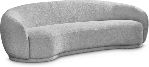 Miniatura 16 de Meridian Furniture 693Black-S Hyde Collection Modern Sofá tapizado de tela Boucle contemporáneo, negro, 89.5 pulgadas de ancho x 38 pulgadas