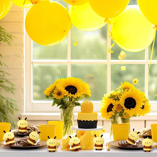 Miniatura 5 de Sratte 8 piezas 9.99 centímetros de abejas de peluche de 3.94 pulgadas, abeja pequeña de peluche suave, abeja de miel de peluche, llaveros