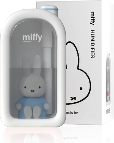 Mipow X Miffy Humidificador de Neblina Fría - Humidificador Ultrasónico Silencioso, Mini Humidificador Bonito con Luz Nocturna, Humidificador de