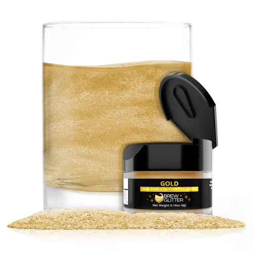 Miniatura 26 de Brew Glitter - Purpurina comestible para bebidas, cócteles, cerveza, adornar bebidas Certificado Kosher y Halal 100% comestible y de grado Azul