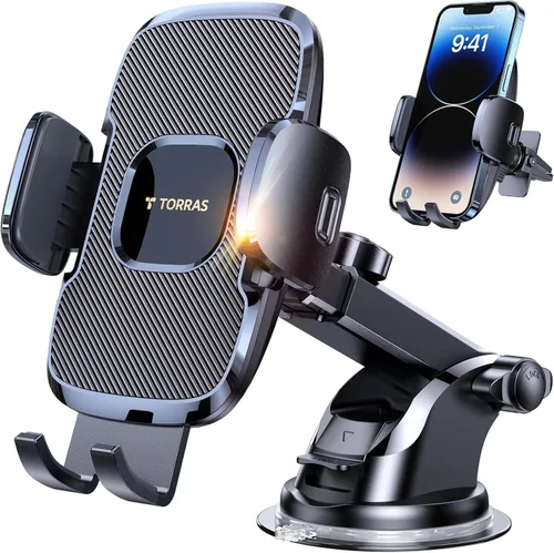 TORRAS [Ultraduradero] Soporte universal para teléfono celular para automóvil, soporte universal para teléfono de automóvil, ventilación para