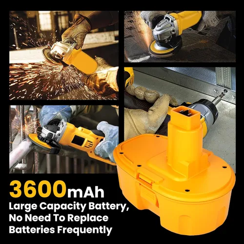 Miniatura 7 de Paquete de 2 baterías de repuesto de 18 V 3.6Ah DC9098 DC9099 para batería Dewalt de 18 V DC9096 DC9098 DC9099 DW9095 DW9096 DW9098 DE9038