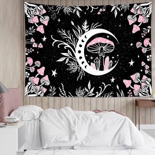 Miniatura 41 de LB Tapiz de bandera estadounidense de girasoles, tapiz con cita inspiradora, tapiz para colgar en la pared, tapiz floral negro y amarillo, tapices
