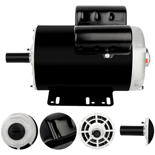 Miniatura 4 de Motor eléctrico monofásico del compresor de aire 5HP 3450RPM 208V-230V 7/8 "diámetro del eje, marco CCW 56HZ, 2 polos
