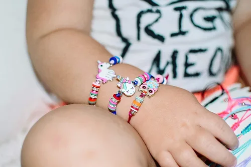 Miniatura 6 de Lorfancy 12 pulseras para niños y niñas, joyería con colgante de animal de unicornio, búho, pulsera de amistad tejida con diamantes de imitación