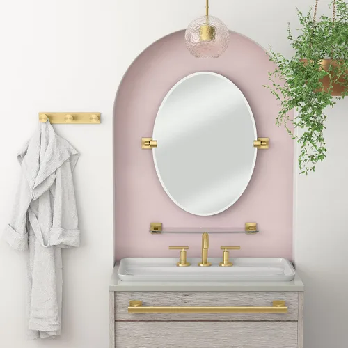 Miniatura 3 de Gatco 1288B Glamour - Gancho triple para bata de 3 ganchos, gancho montado en la pared para toallas de baño, batas y abrigos, 11 pulgadas de Latón
