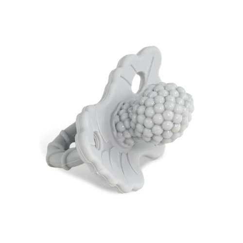 Miniatura 18 de RaZbaby RaZberry - Mordedor de silicona y chupete para alivio de la dentición en bebés, grado alimenticio, libre de BPA, diseño manos libres