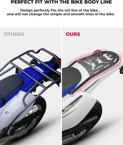 Miniatura 5 de KEMIMOTO Compatible con DRZ400S/SM y KLX400S - Estante trasero para almacenamiento de equipaje, portaequipajes trasero para enduro, portaequipajes