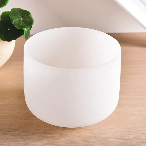 Miniatura 2 de TOPFUND Chakra de raíz de cuenco de cristal con nota C de 432 Hz de 8 pulgadas con estuche de transporte resistente y mazo de cuenco para cantar