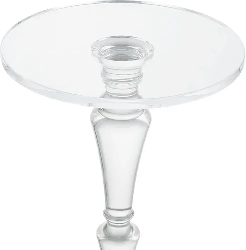 Miniatura 7 de Mesa auxiliar de acrílico para muebles, mesa auxiliar de acrílico para beber alimentos, mesas pequeñas y modernas transparentes para sala de estar