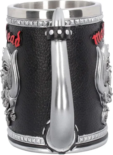 Miniatura 3 de Nemesis Now Motorhead Tankard Jarra 14cm (5.5 in) Negro, Resina con Inserto de Acero Inoxidable
