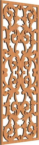 Miniatura 194 de Meadville Paneles decorativos de pared de madera con calado, 9 3/8 pulgadas de ancho x 24 3/8 pulgadas de alto x 1/4 de alto, aliso