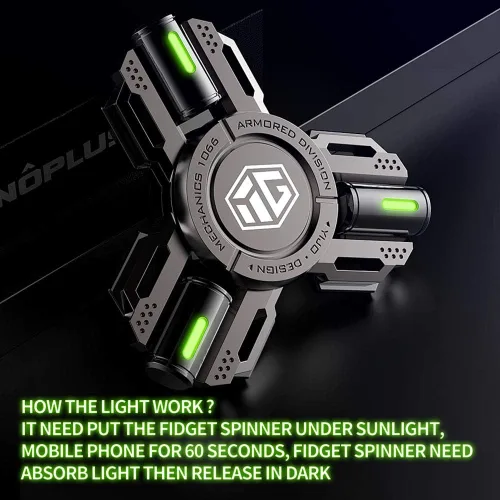 Miniatura 5 de Fidget Spinners, regalos de fidget spinner para adultos y niños, juguete de alivio de estrés, ansiedad y TDAH, juguetes de dedo de mano de metal