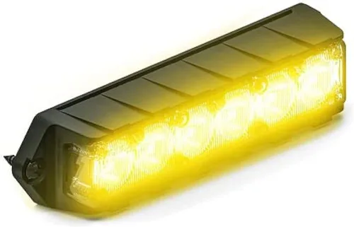 Feniex Industries: Luces de advertencia LED profesionales de montaje en superficie Fusion-S (ámbar) para obras públicas y camiones de remolque