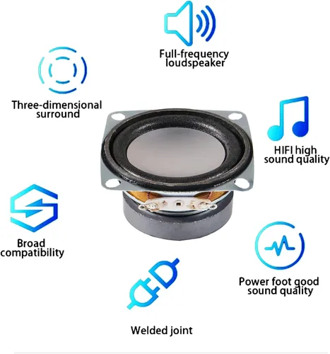 Miniatura 5 de 2 unids 2 "4 ohmios 3 W gama completa altavoz estéreo altavoz de audio altavoz para DIY altavoz
