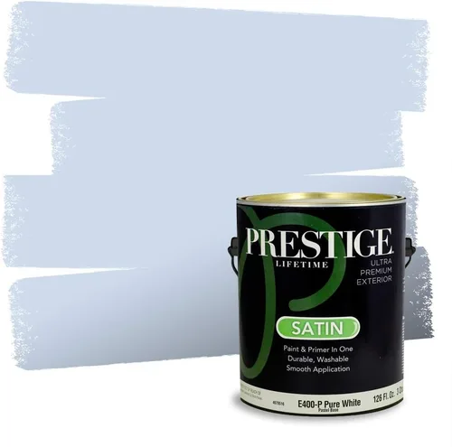 Miniatura 212 de Pintura Exterior + imprimación PRESTIGE, todo-en-uno, 1 galón, acabado mate, color comparable al Valspar* Royal Gray* VS151-Gris real