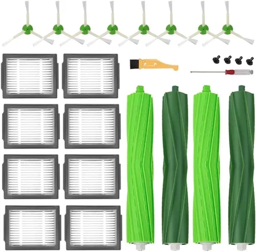 Miniatura 6 de Piezas de repuesto de cepillos de rodillos de goma para iRobot Roomba e i y j Series i3 i3+i6+ i7 i7+i8+ Plus E5 E6 E7 j7 (7150) j7+ (7550)