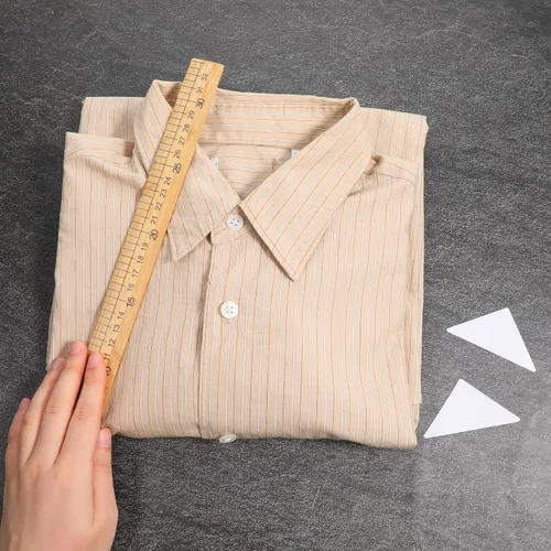 Miniatura 7 de 100 piezas de estancias de cuello para polo, cuello sin curvatura, collares de camisa de PVC, moldeador antipandeo para camisas de vestir de hombre