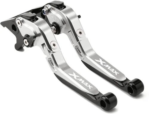 Miniatura 11 de Palancas de freno de embrague de motocicleta plegables extensibles para Yamaha Xmax X-MAX 125 250 300 400 mango de frenos ajustable (color : 1)