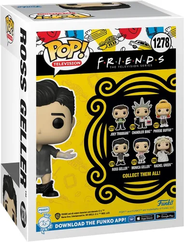 Miniatura 3 de Funko POP! TV: Friends - Ross Geller con pantalones de cuero - Figura de vinilo coleccionable - Idea de regalo - Mercancía oficial - para niños
