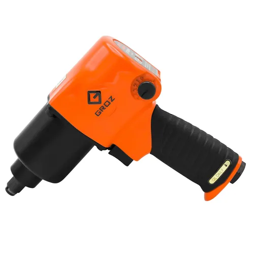 Miniatura 6 de Groz Llave de impacto neumática IPW-301, accionamiento de 1/2 pulgada, martillo doble de 902 pies-libra, cuerpo de aluminio de 8,000 RPM