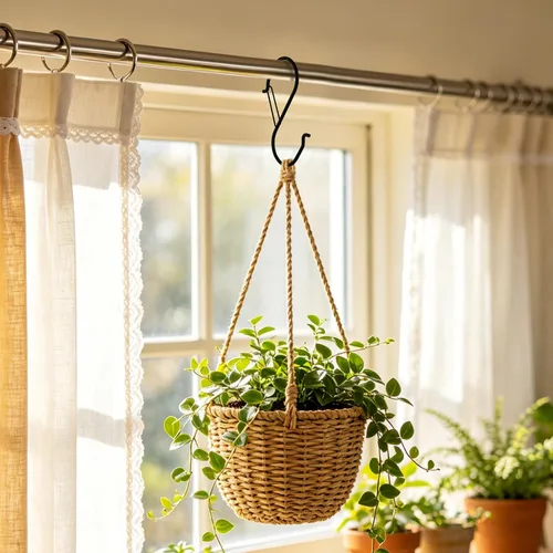 Miniatura 5 de Ganchos grandes en S resistentes, ganchos grandes en S de 4.96 pulgadas, juego para plantas colgantes, manijas de gabinete de cocina, ganchos