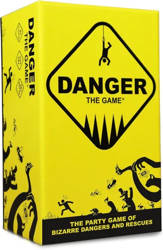 ORIGAMI WHALE Danger El Juego: El Juego de Cartas de Peligros y Rescates Bizarros - Noche de Juego Familiar y para Adultos - Fácil de Aprender -