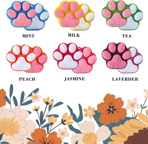 Miniatura 2 de Bomba de baño de patas para niños con juguetes sorpresa en el interior, 12 piezas coloridas hechas a mano de bola de baño natural con juguetes