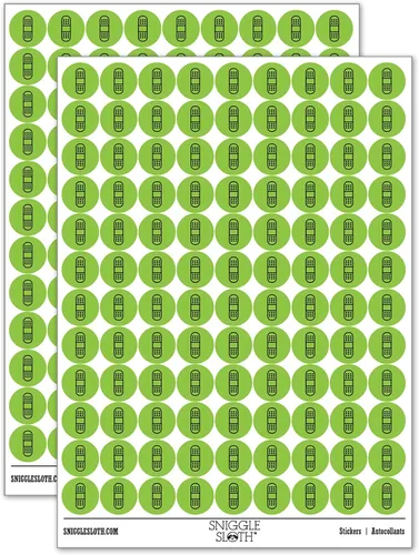 Miniatura 5 de Vendaje de lesiones médicas más de 200 calcomanías redondas - acabado mate - tamaño de 0.50 pulgadas - naranja