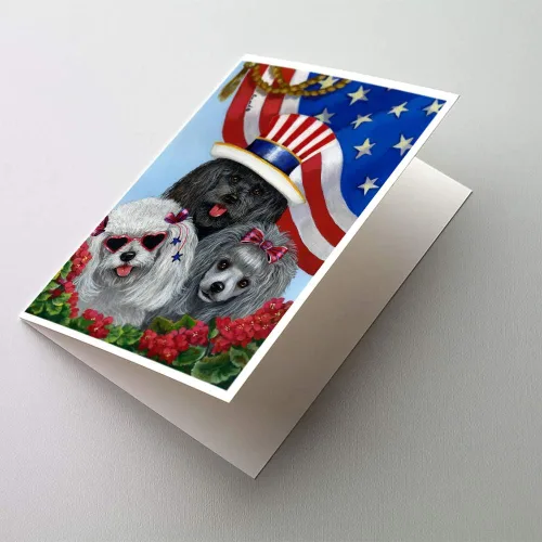Miniatura 62 de Caroline's Treasures PPP3013GCA7P - Tarjetas de felicitación y sobres para mascotas de Basset Hound Teacher, paquete de 8 tarjetas en blanco