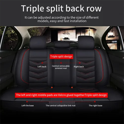 Miniatura 2 de Juego completo de fundas de asiento de coche para Mazda CX-5 Grand Touring de 5 asientos, de piel sintética, fundas de cojín de automóvil