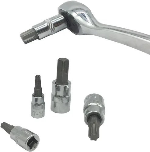 Miniatura 9 de Mainpoint Star Torx - Juego de llaves de vaso (13 piezas, T8 - T70 CRV, 1/2", 3/8", 1/4")