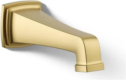 Miniatura 21 de KOHLER 27406-BL Riff - Boquilla de baño para montaje en pared con desviador y conexión deslizante, grifo de bañera, color negro mate Mate negro